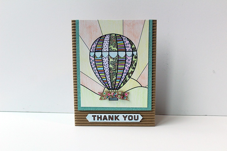 a soaring thank you card
